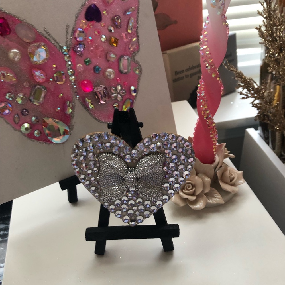 Silver Bow Rhinestone Mini Canvas 🎀 - Picture 2 of 2